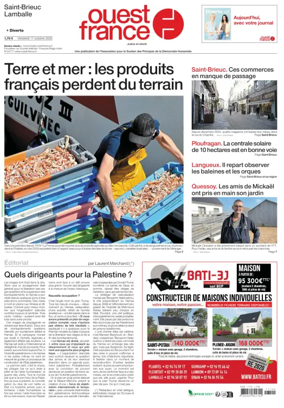 Cover of Ouest France (Saint-Brieuc)