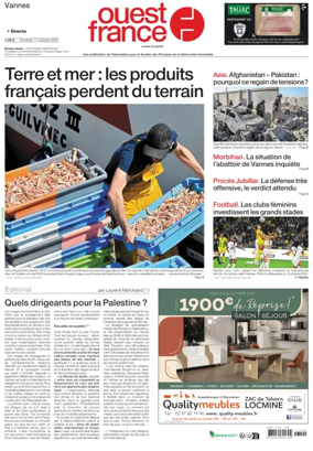 Cover of Ouest France (Vannes)