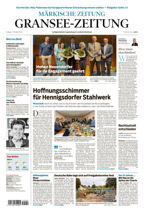 Cover of Gransee-Zeitung