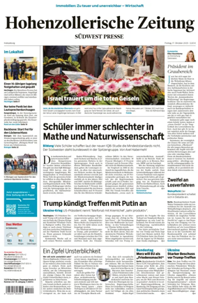 Cover of Hohenzollerische Zeitung