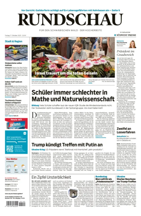 Cover of Rundschau für den Schwäbischen Wald – Der Kocherbote