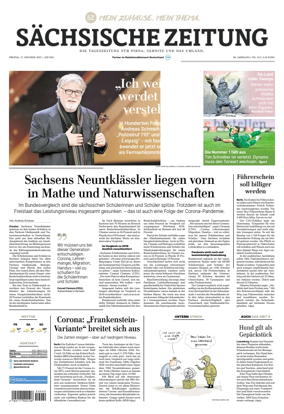 Cover of Sächsische Zeitung (Pirna Sebnitz)