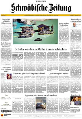 Cover of Schwaebische Zeitung (Ehingen)