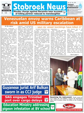 Cover of Stabroek News