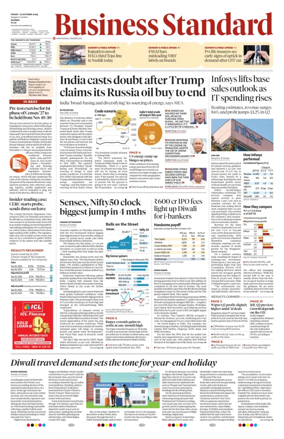 Cover of Business Standard