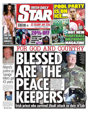 Cover of Irish Daily Star