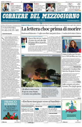 Cover of Corriere del Mezzogiorno (Puglia)