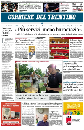 Cover of Corriere del Trentino