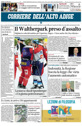 Cover of Corriere dell'Alto Adige