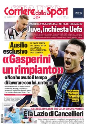 Cover of Corriere dello Sport (Lazio)