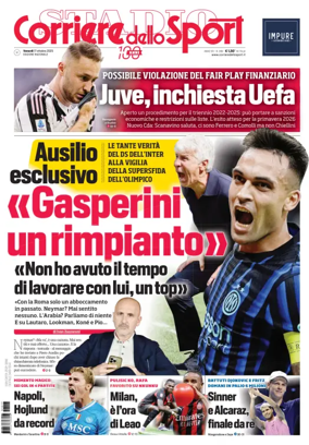 Cover of Corriere dello Sport