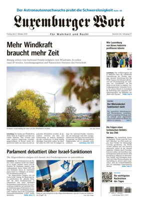 Cover of Luxemburger Wort