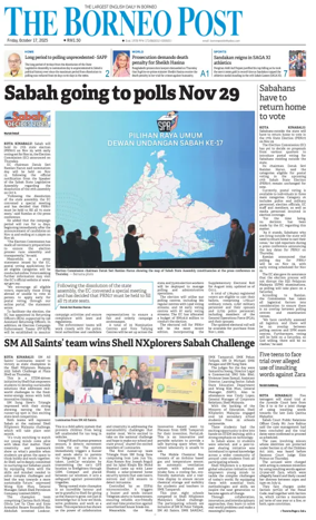 Cover of The Borneo Post (Sabah)