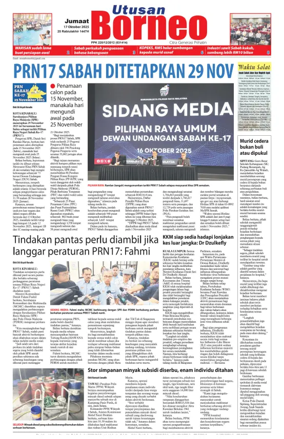 Cover of Utusan Borneo (Sabah)