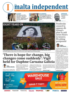 Cover of Malta Independent