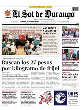 Cover of El Sol de Durango