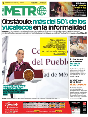 Cover of Publimetro Quintana Roo