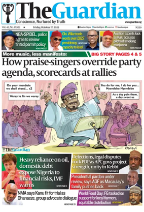 Cover of The Guardian Nigeria