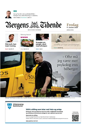 Cover of Bergens Tidende