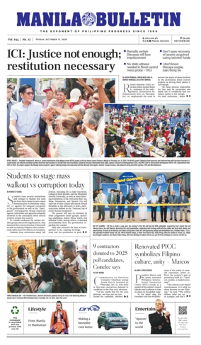 Cover of Manila Bulletin