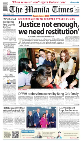 Cover of Manila Times