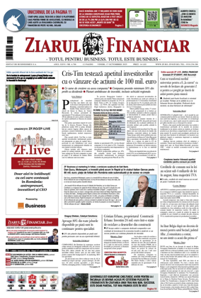 Cover of Ziarul Financiar