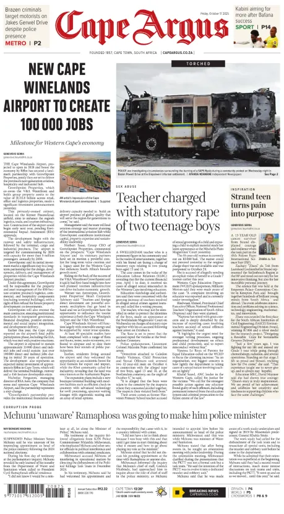 Cover of Cape Argus (PM Edition)