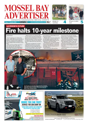 Cover of Mossel Bay Advertiser