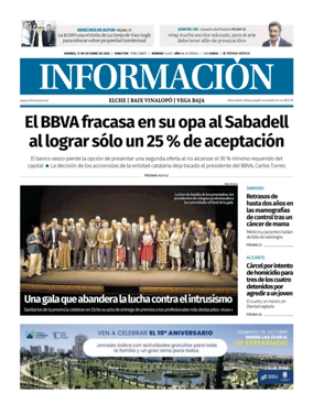 Cover of Diario Informacion (Elche y Vega Baja)