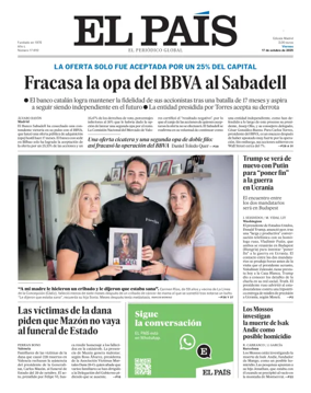 Cover of El País