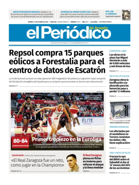 Cover of El Periódico Aragón