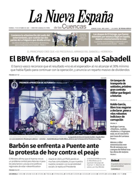 Cover of La Nueva España (Cuencas)