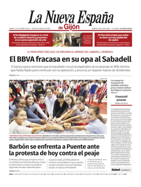 Cover of La Nueva España (Gijón)