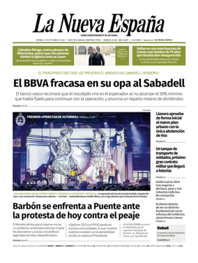 Cover of La Nueva Espana (Oriente)