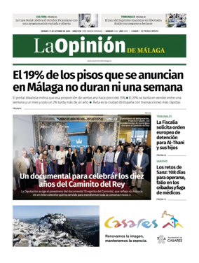 Cover of La Opinion de Malaga