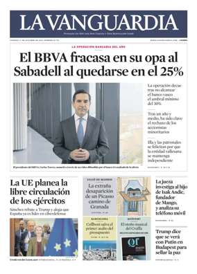 Cover of La Vanguardia