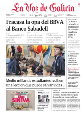 Cover of La Voz de Galicia (Arousa)