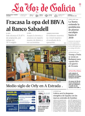 Cover of La Voz de Galicia (Deza)