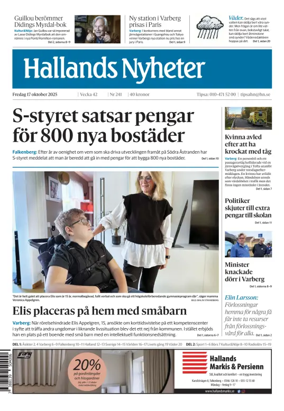 Cover of Hallands Nyheter
