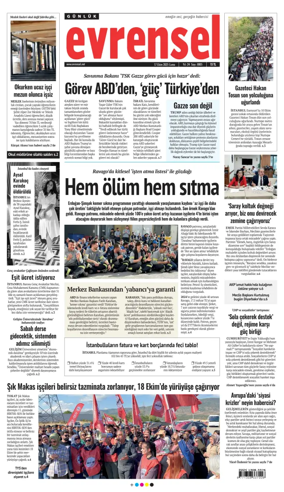 Cover of Evrensel Gazetesi