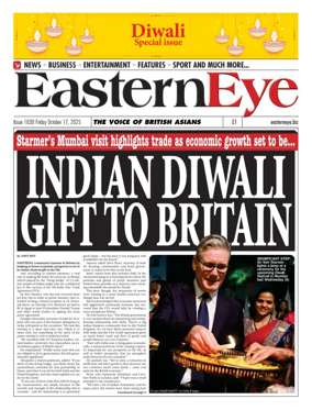 Cover of Eastern Eye (UK)