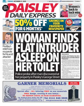 Cover of Paisley Daily Express