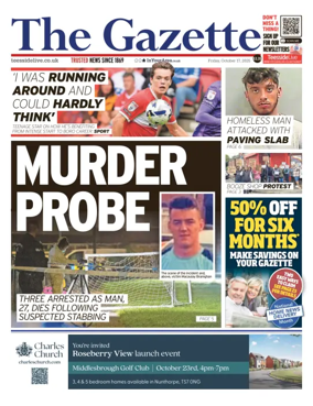 Cover of Teesside Evening Gazette