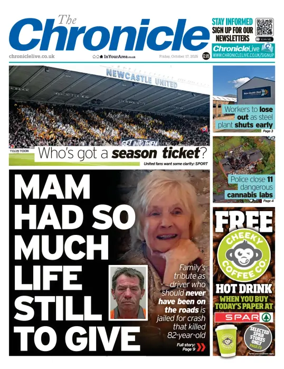 Cover of The Chronicle (South Tyneside and Durham)