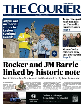Cover of The Courier & Advertiser (Angus and The Mearns Edition)