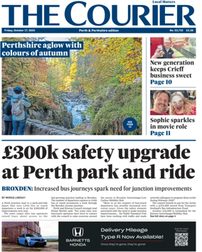 Cover of The Courier & Advertiser (Perth and Perthshire Edition)