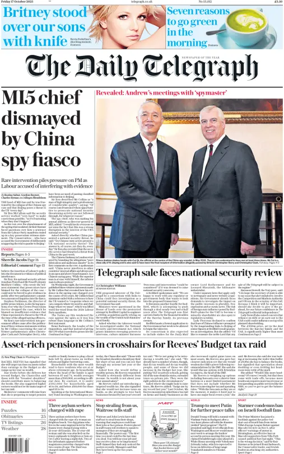 Cover of The Daily Telegraph