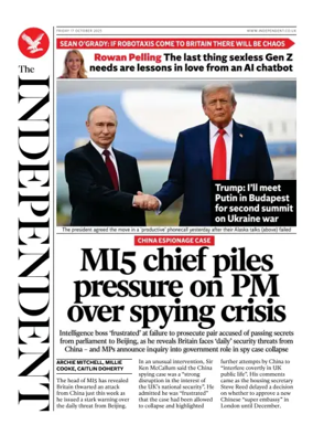 Cover of The Independent