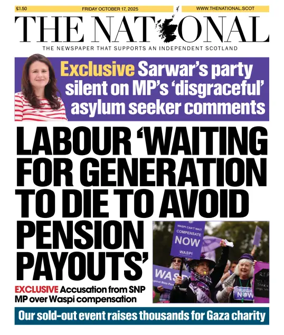 Cover of The National (Scotland)