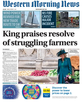 Cover of Western Morning News